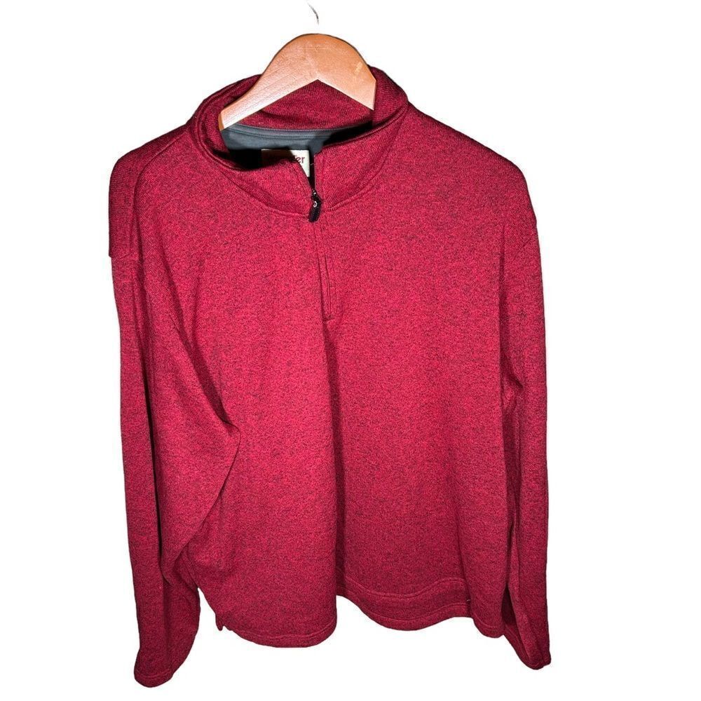 Wrangler Red Quarter Zip Fleece Sweater 2XL, SKU: 92-4324